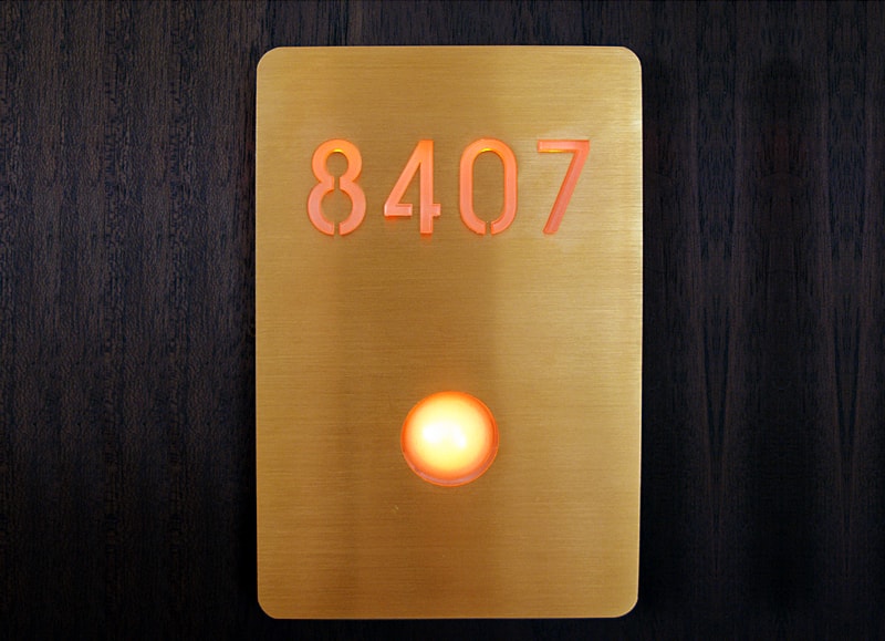 Illuminated Signage Brass