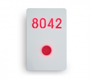 Illuminated Number Sign White