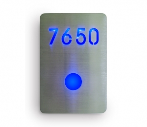 Led Room Number Sign Brushed