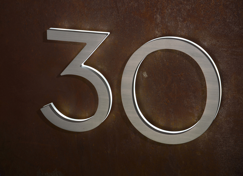 Modern Neutra House Numbers Led Backlit