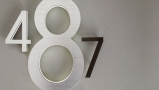 Modern 10″ Black Backlit Numbers