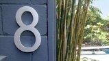 Modern 10″ Black Backlit Numbers