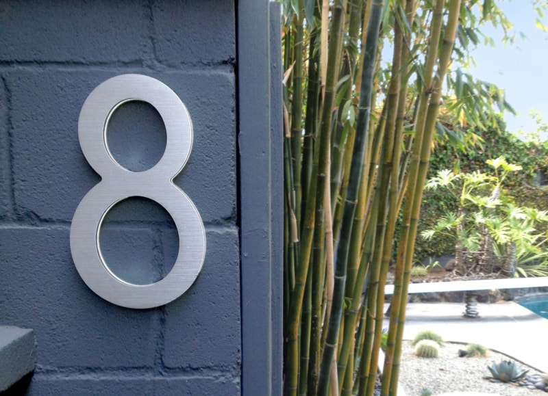 Modern 10″ Black Backlit Numbers