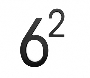 Modern Black 5″ Backlit LED Numbers
