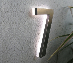 Modern Led House Number 5″ Outdoor