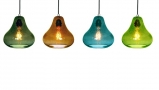 Pear Pendant Light – Olive Glass