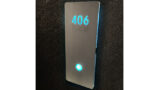 Illuminated Modern Room Number Sign Braille