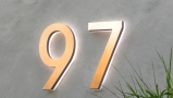 Modern Led House Number 5″ Outdoor