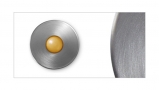 Illuminated Round Doorbell Button Brushed