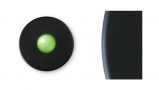 Illuminated Round Black Doorbell Button