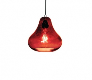 Pear Pendant Lamp – Ruby Red