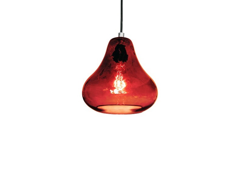 Pear Pendant Lamp – Ruby Red