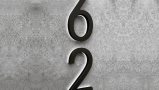 Modern 5″ Black / Blue LED Numbers