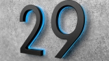 Modern Black 5″ Backlit LED Numbers