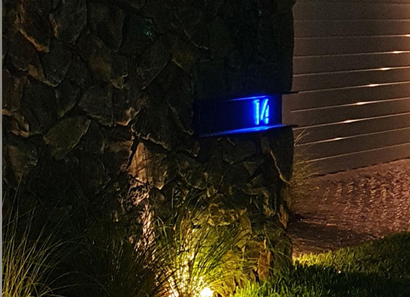 Modern 8″ Backlit LED House Numbers
