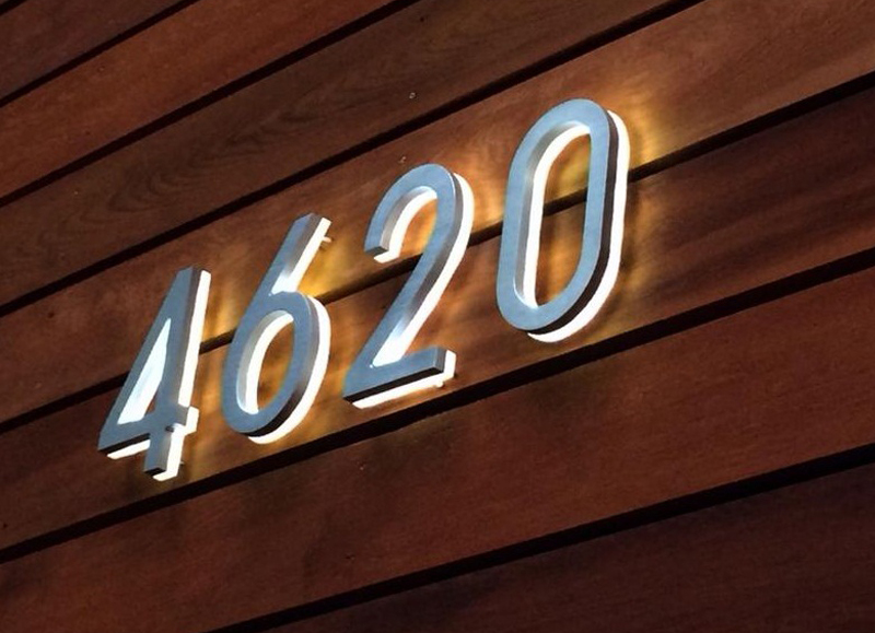 Modern 8″ Backlit LED House Numbers