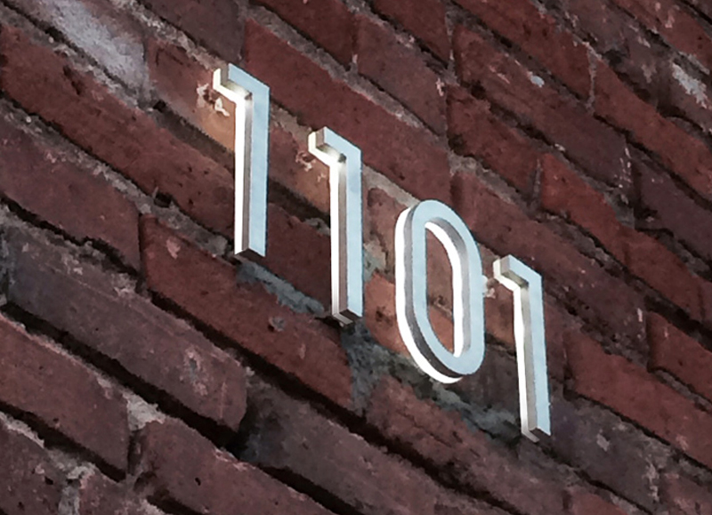 Modern 8″ Backlit LED House Numbers