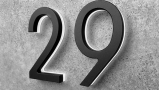 Modern 5″ Black / Blue LED Numbers