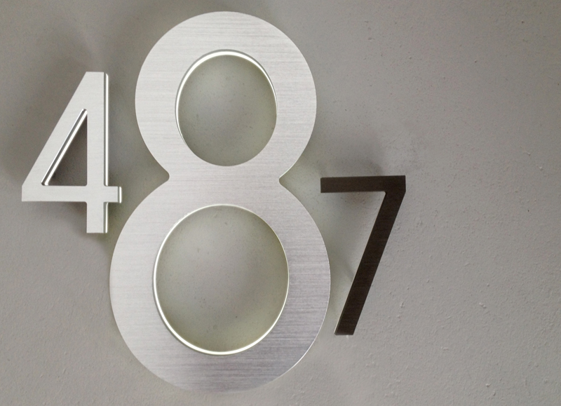 Modern 16″ Lighted LED House Numbers