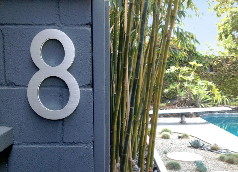 Modern 16″ Lighted LED House Numbers