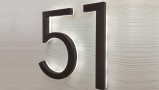 Modern Neutra 8″ Bronze Backlit Numbers