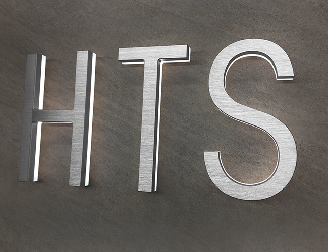 Modern Lighted Address Letters 8″