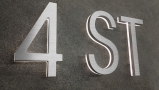 Modern Lighted Address Letters 8″