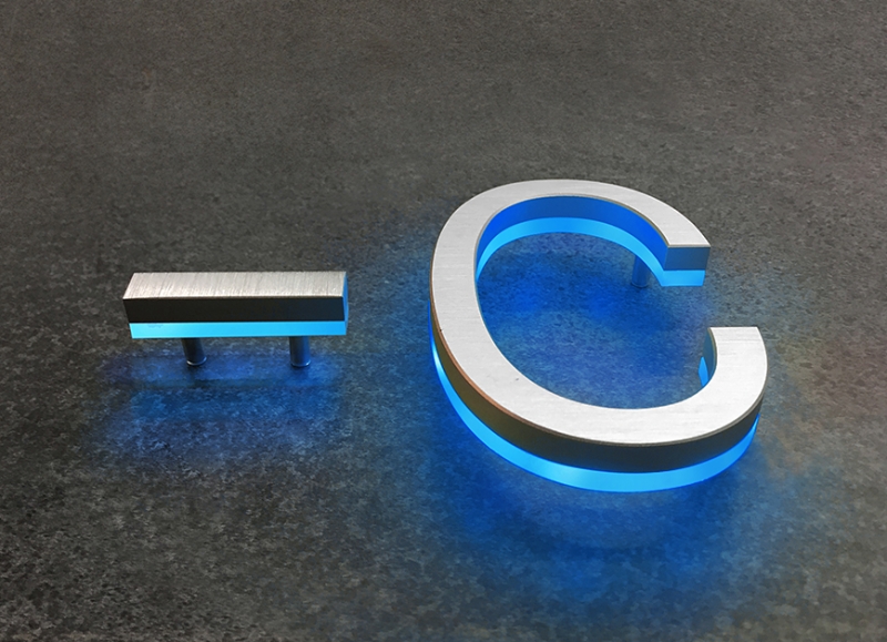 Modern Lighted Address Letters 8″