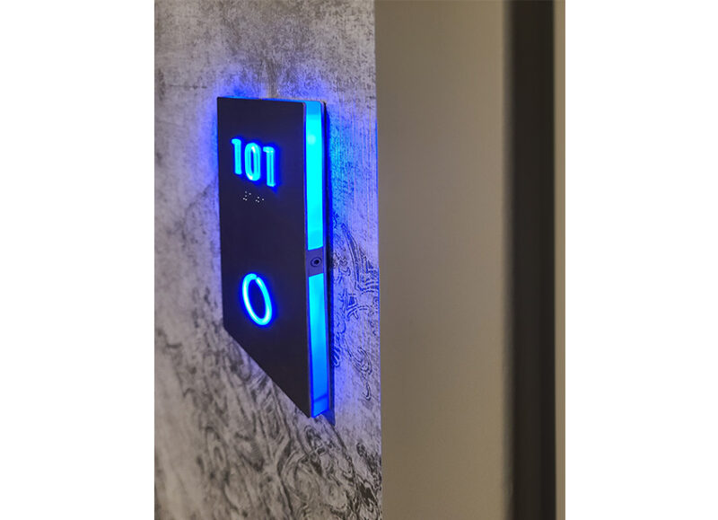Room Number Sign Panel Lighted – Brushed