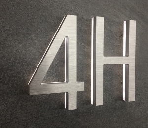 Modern Lighted Address Letters 8″