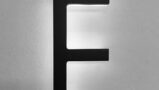 Modern Lighted Address Letters 8″