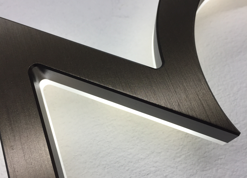 Modern Neutra 8″ Bronze Backlit Numbers