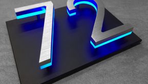 5″ Panel Backplate for Numbers