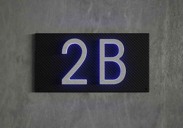 5″ Panel Backplate for Numbers