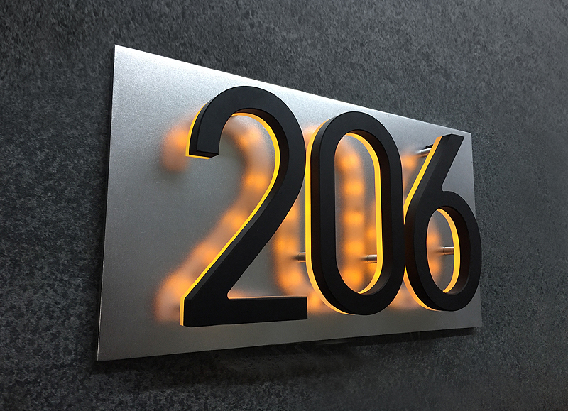 5″ Panel Backplate for Numbers