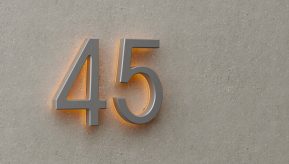 3″ Backlit Outdoor LED House Numbers