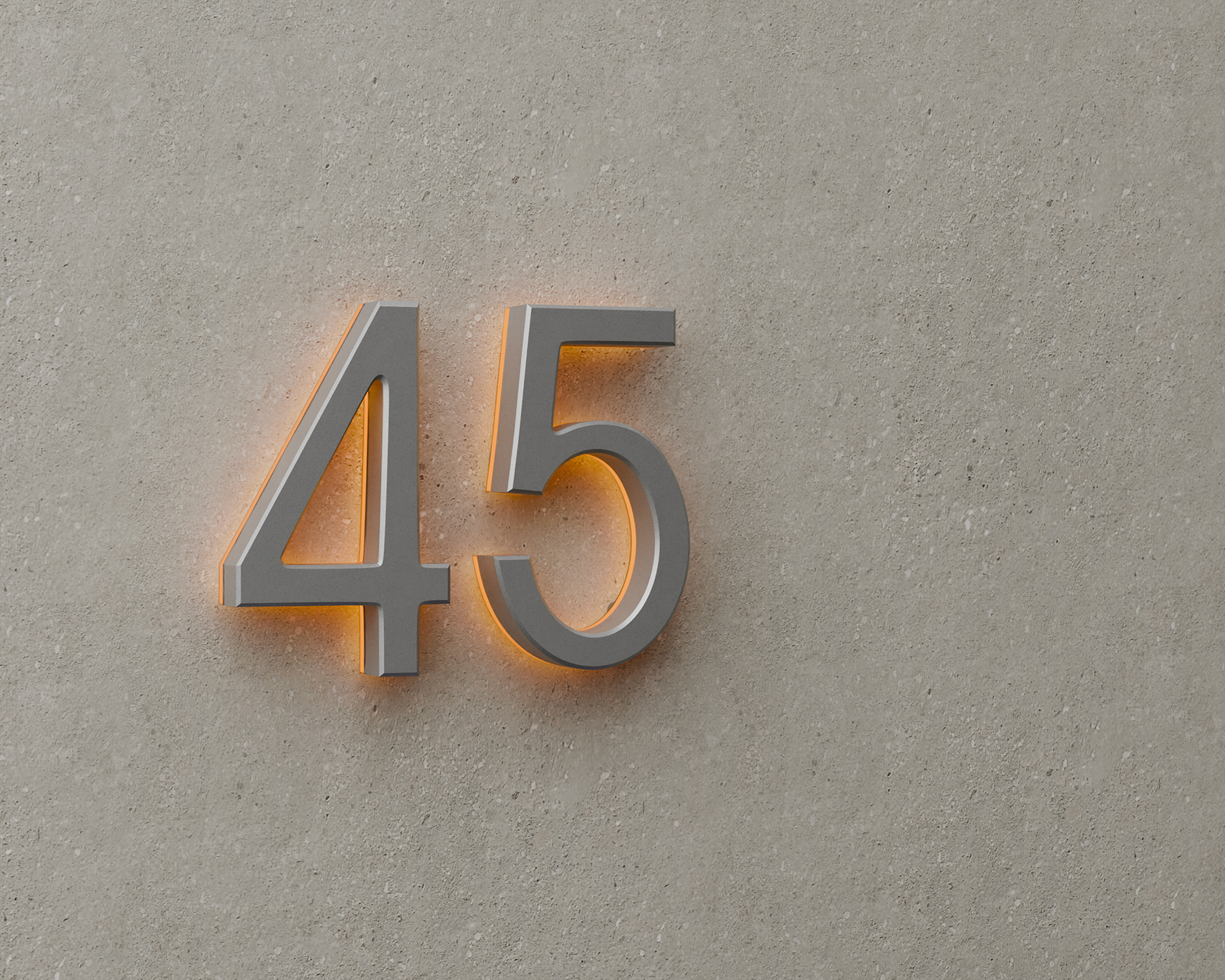 3″ Backlit Outdoor LED House Numbers