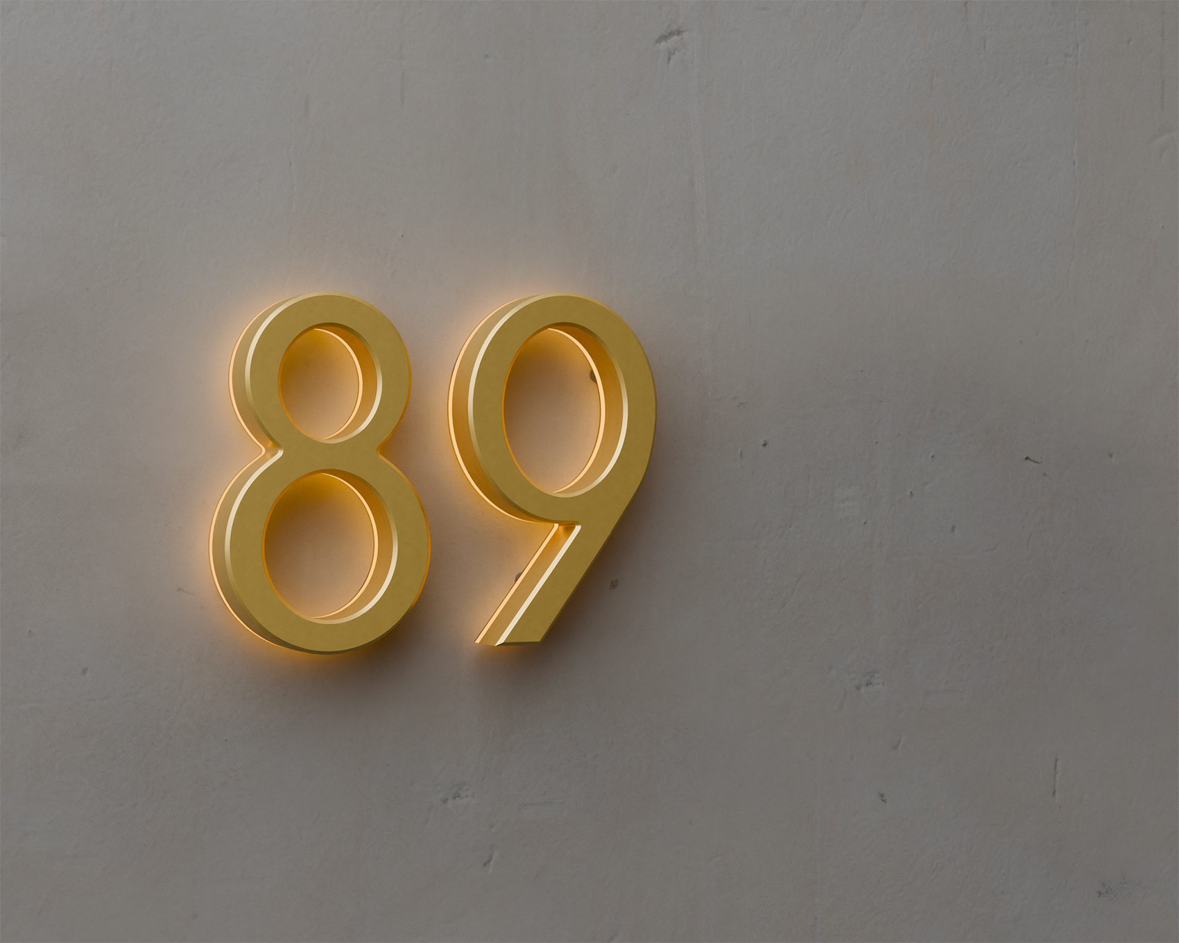 3″ Backlit Outdoor LED House Numbers