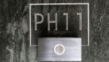 Floating Clear Horizontal Number Sign + Doorbell