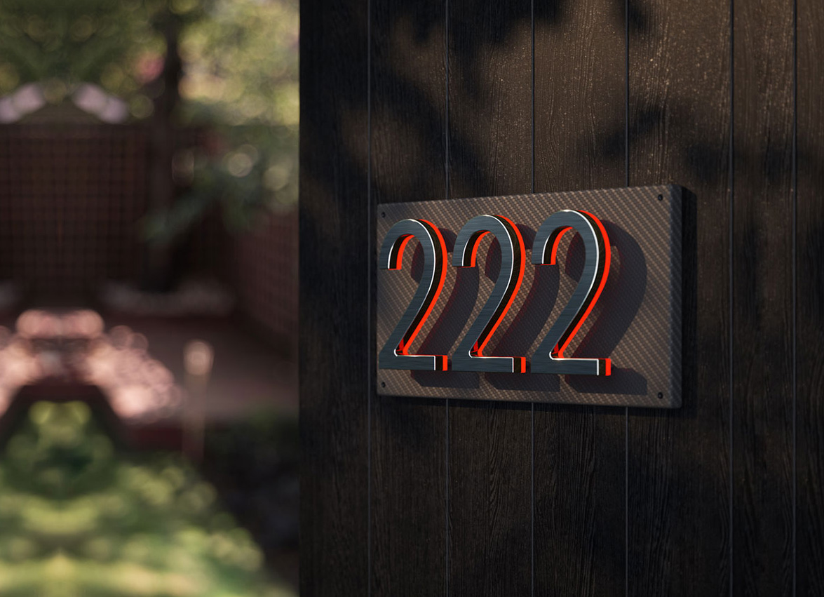 Carbon Fiber Backplate for 8″ Numbers