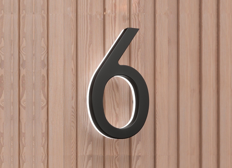 Modern 24″ Lighted House Numbers