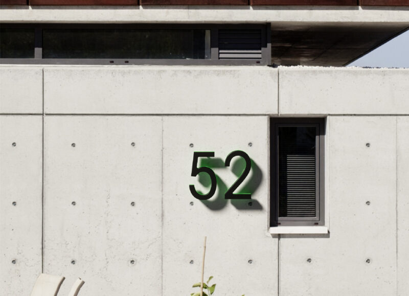 Modern 24″ Lighted House Numbers