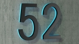 Modern 24″ Lighted House Numbers