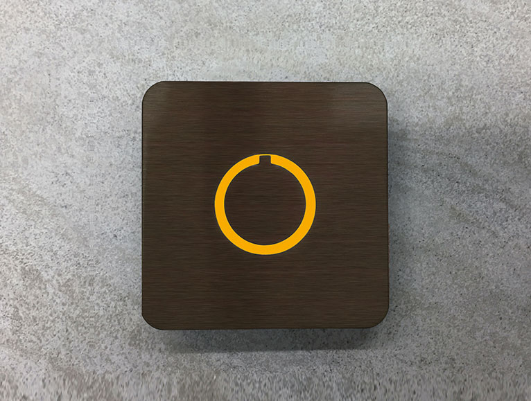 Touch Doorbell Button Bronze
