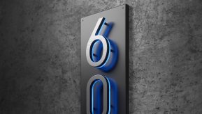 5″ Vertical Panel Backplate for Numbers
