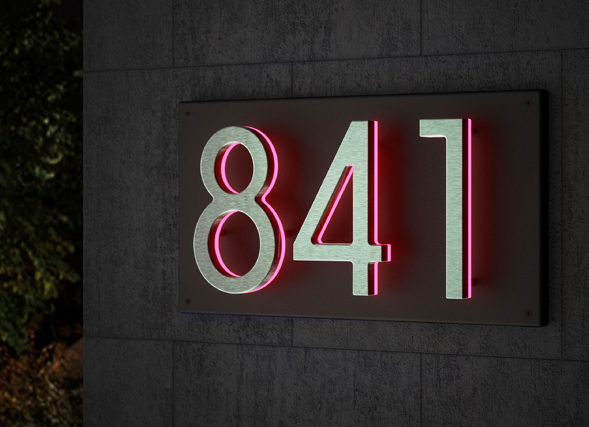 Panel Backplate for 8″ Numbers