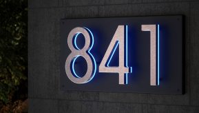 Panel Backplate for 8″ Numbers