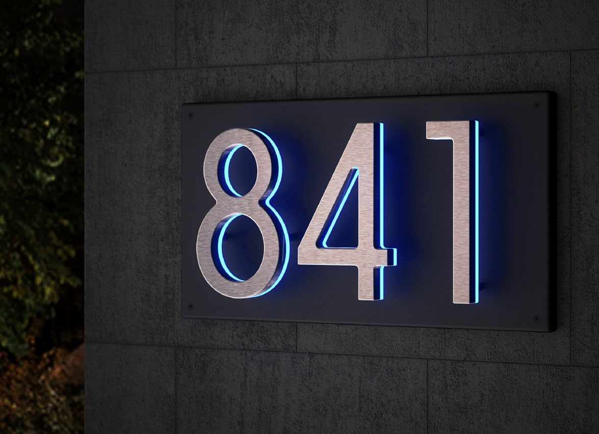 Panel Backplate for 8″ Numbers