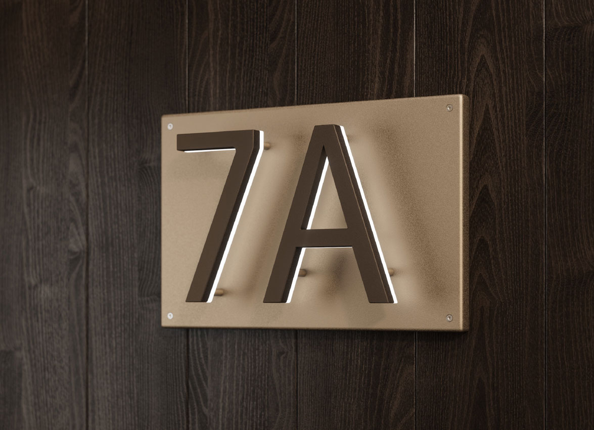 Panel Backplate for 8″ Numbers