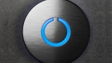 Black Touch Doorbell Round Button